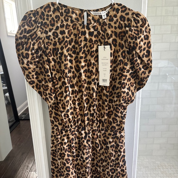 Veronica Beard Lila Dress Leopard 00 - NWT - Picture 1 of 4